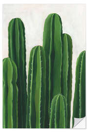 Sticker mural Colonnes cactus