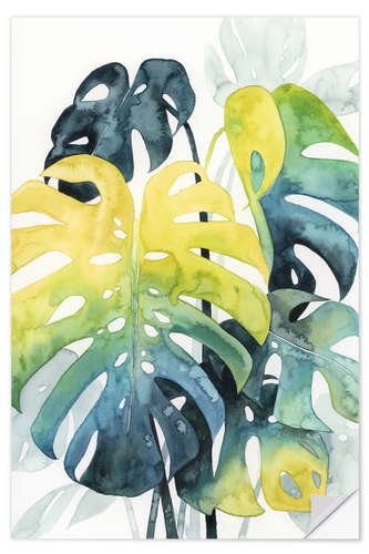 Wandsticker Monstera im Abendlicht I