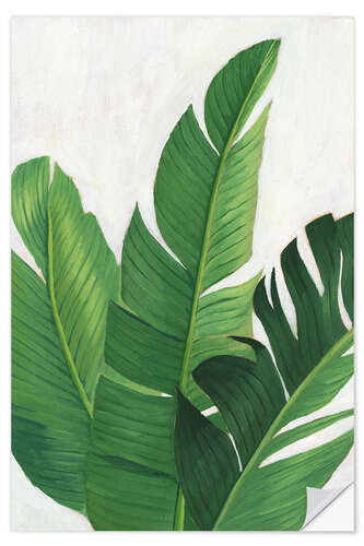 Selvklebende plakat Palm leaf study