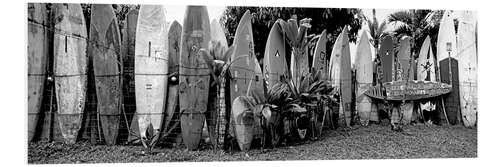 PVC print A fence made of surfboards II