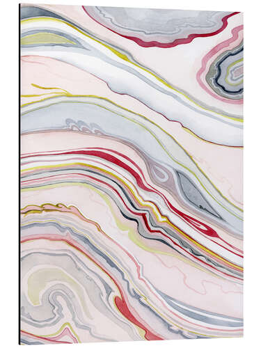 Aluminium print Watercolor marbling II