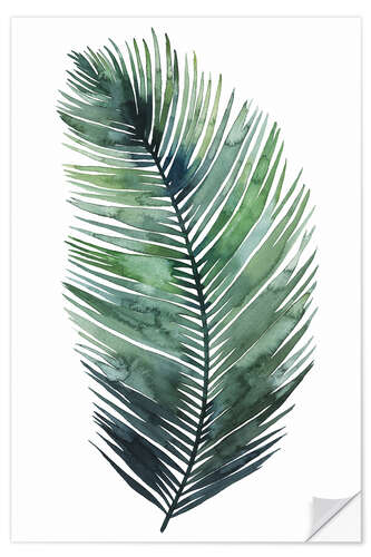 Wall sticker Palm leaf watercolor I