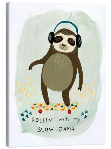 Canvas print Hipster Sloth II