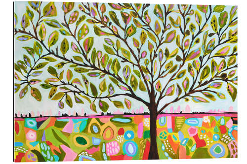 Tableau en plexi-alu Arbre de vie coloré