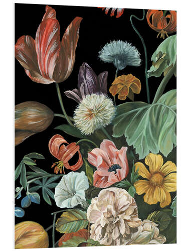 Foam board print Baroque Floral I