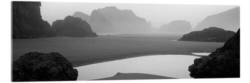 Acrylic print Coast in the fog