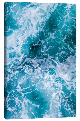 Canvas print Deep blue waves