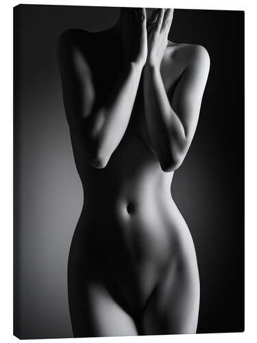 Canvas print Standing female nude