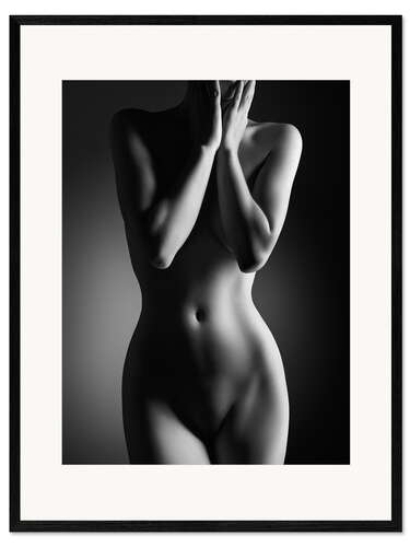 Innrammet kunsttrykk Standing female nude