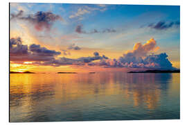 Magnettafel Sonnenaufgangs im tropischem Meer