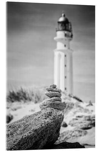 Obraz na szkle akrylowym Lighthouse on the beach