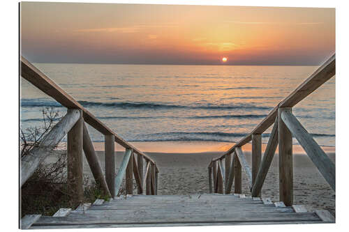 Galleritryk Sunset at the beach