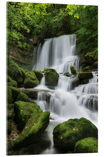 Akryylilasitaulu Waterfall on the rock slope, France