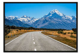 Gerahmter Kunstdruck Mount Cook