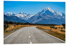 Foam board print Mount Cook