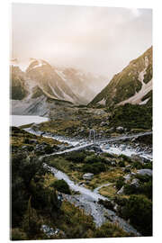 Acrylglasbild Hooker Valley Weg