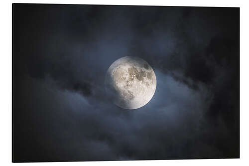 Aluminium print Full moon