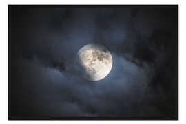 Gerahmter Kunstdruck Vollmond