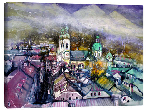 Canvas print View to Innsbruck Cathedral