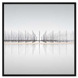 Gerahmter Kunstdruck Seealgenfarm in Japan