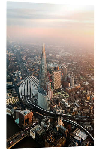 Cuadro de metacrilato El Shard al atardecer, Londres, Reino Unido