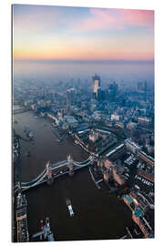 Tableau en plexi-alu Tower Bridge à Londres au coucher du soleil