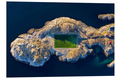 Cuadro de PVC Campo de fútbol Henningsvær en Noruega