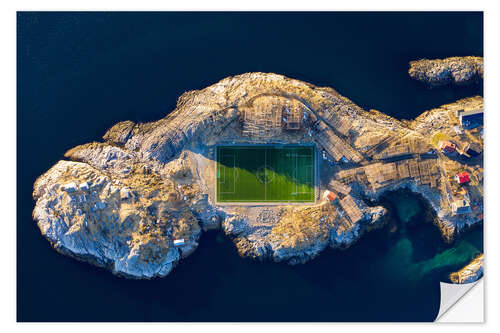 Sisustustarra Football field Henningsvær in Norway