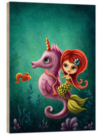 Trebilde Mermaid with a seahorse