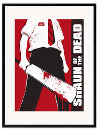 Inramat konsttryck Shaun of the dead
