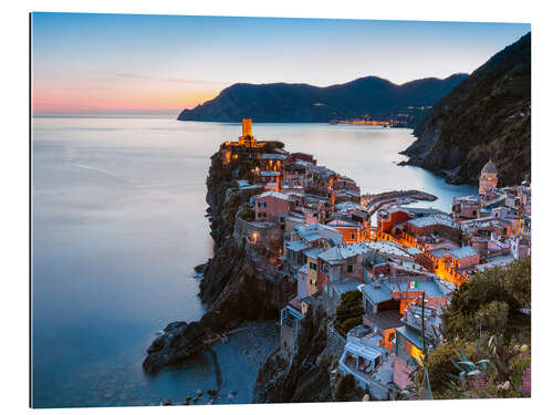 Cuadro de plexi-alu Pueblo de pescadores en la Riviera, Italia