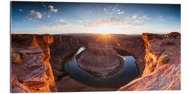 Cuadro de plexi-alu Panorámica de la curva de herradura, Arizona, Estados Unidos