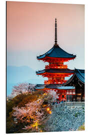 Aluminium print Kiyomizudera Temple in Kyoto, Japan