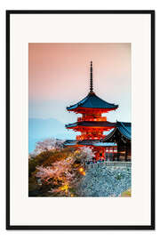 Gerahmter Kunstdruck Kiyomizudera-Tempel in Kyoto, Japan