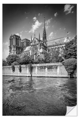 Wandsticker Südfassade der Kathedrale Notre-Dame de Paris