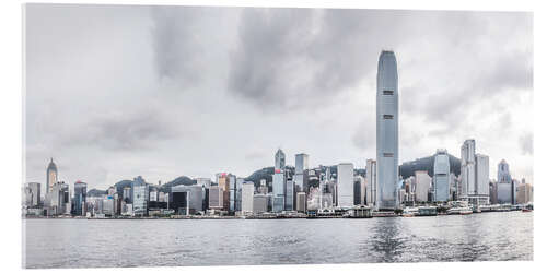 Acrylglasbild Hong Kong Skyline