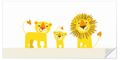 Wall sticker Family Lionheart I