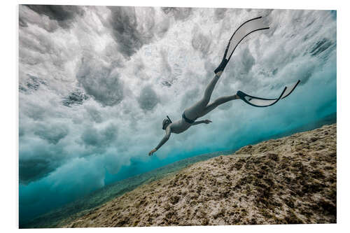 Tableau en PVC Sous la vague