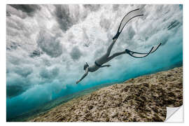 Wall sticker Under The Wave