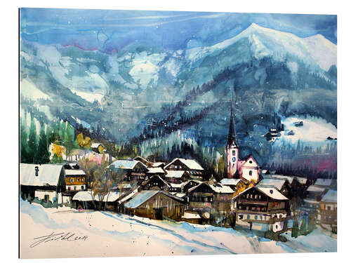 Gallery print Alpbach in winter, Tyrol