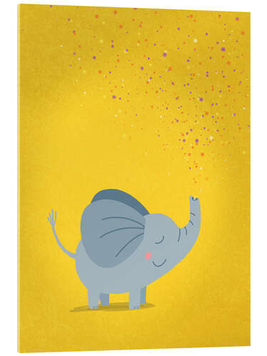 Acrylglas print Confetti olifant