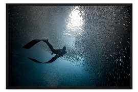 Gerahmter Kunstdruck Schwalbenhöhle