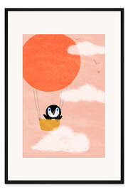 Gerahmter Kunstdruck Pinguintraum