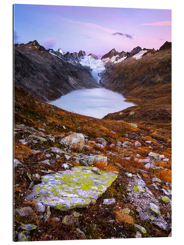 Gallery print Grimsel Oberaar valley before sunrise, Switzerland