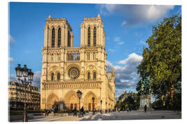 Acrylglasbild Kathedrale Notre-Dame de Paris im Sonnenaufgang