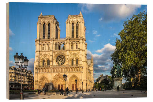 Trebilde Notre-Dame in the sunrise