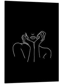 Magnettafel Nachdenklich im Dunkeln