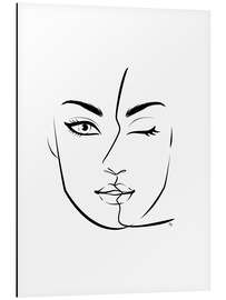 Magnettafel Porträt der Zwillinge