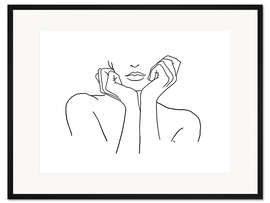 Gerahmter Kunstdruck Nachdenklich im Licht