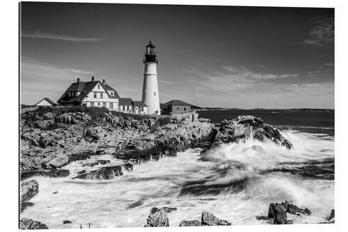 Tableau en plexi-alu Phare de Portland Head à Cape Elizabeth, USA